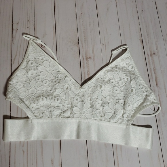 Free People Other - Free People Aria Longline Lace Bra size Large